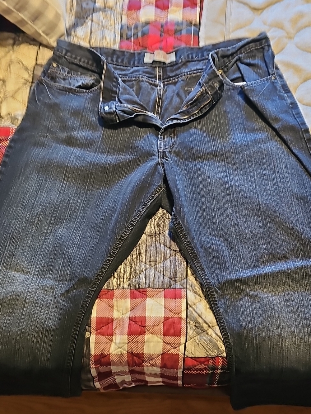 Men's Dark Blue Relaxed Boot Jeans